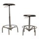 Pair of Mirima brand telescopic and rotating stools (84 to 53cm)
