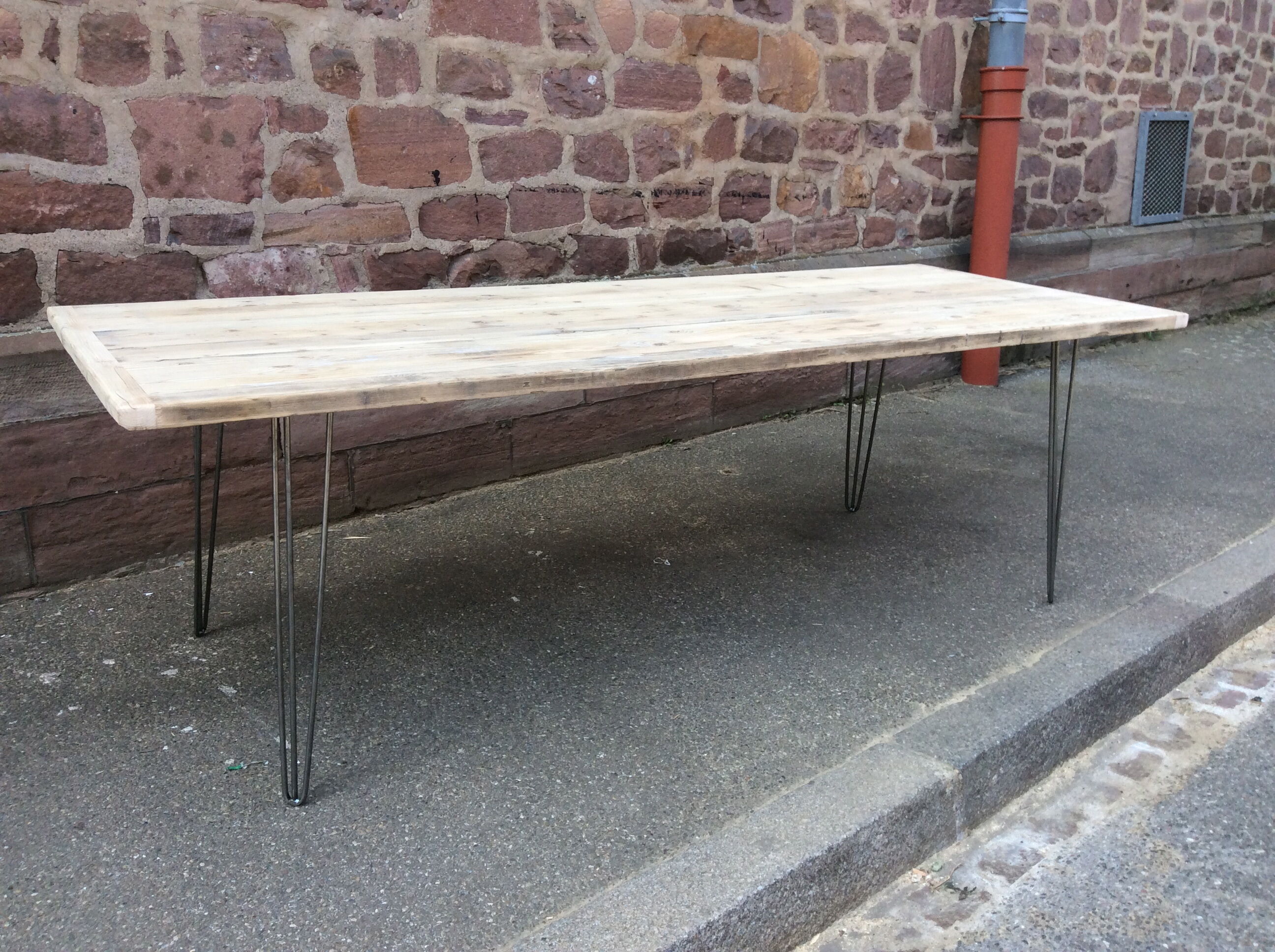 Industrial dining table atelier hairpin legacies