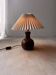 Minimalist ceramic table lamp from Denmark, 1960s.