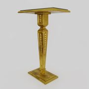 Console, guéridon table d'appoint en bois doré plateau miroir biseauté. Ann