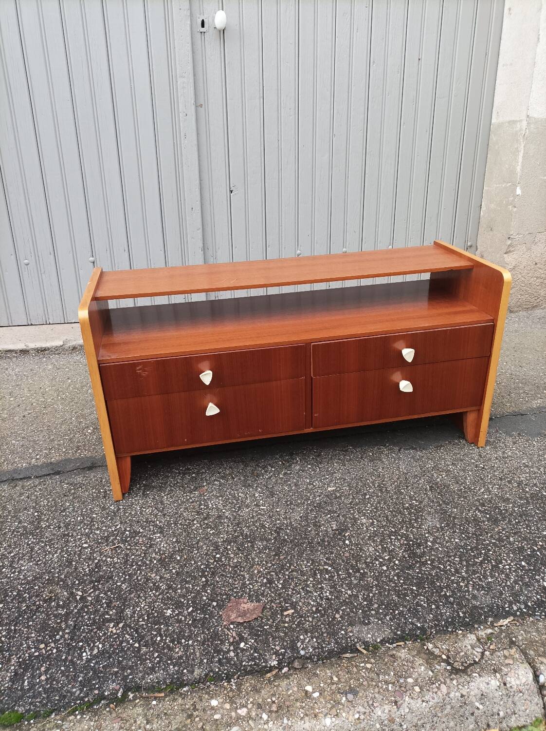 Vintage chest of drawers 2 doors 2 flaps