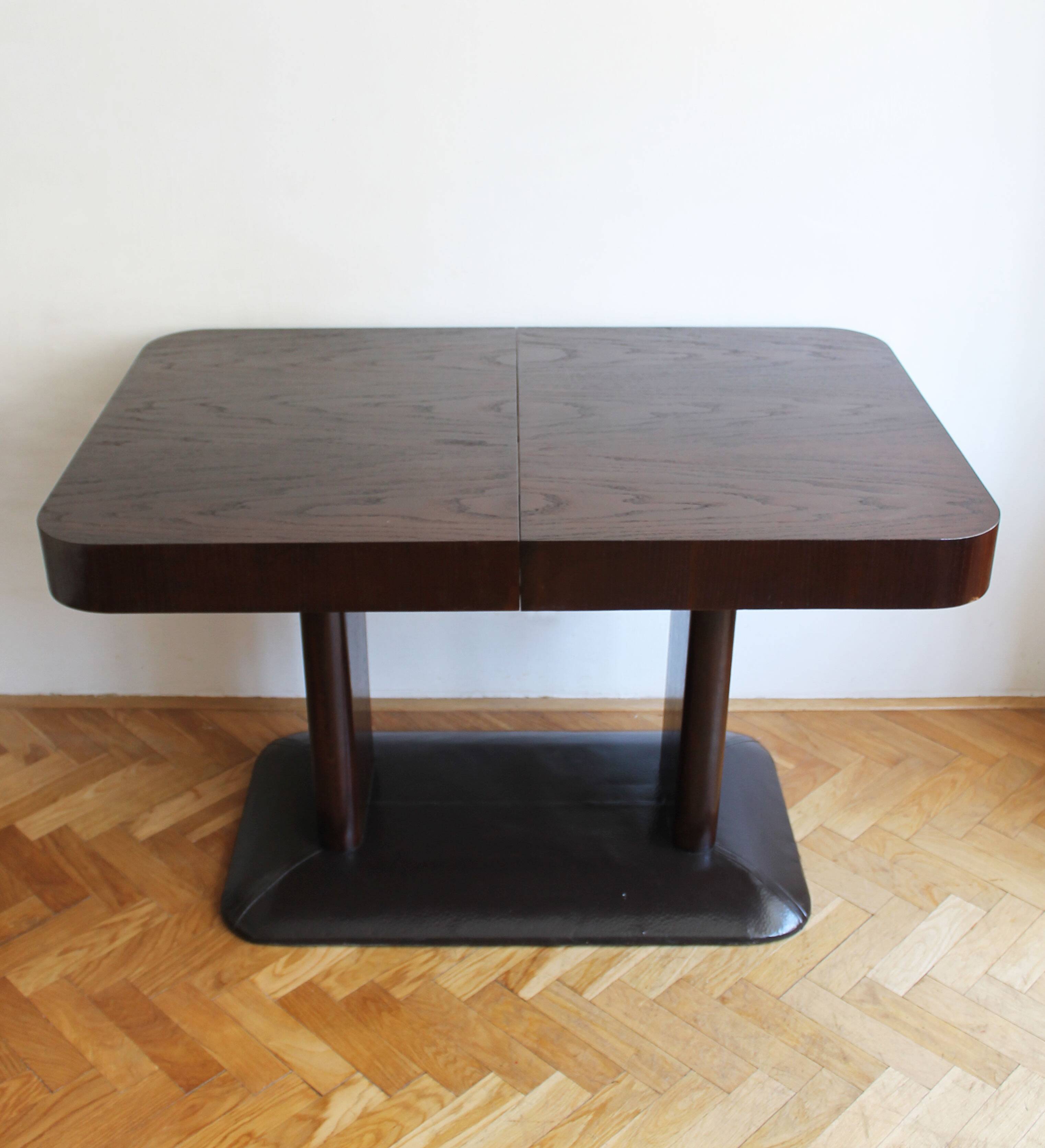 UP Brno Extendable Dining Table by Jindrich Halabala, 1930s