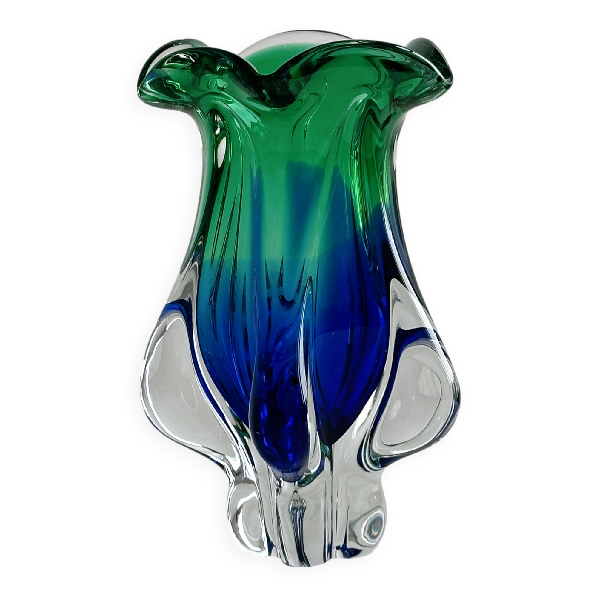 Blown glass vase