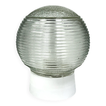Vintage wall sconce | shade Glassworks Białystok 1974 | new installation |