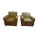 Pair of vintage skaî armchairs found yellow and black perfect condition