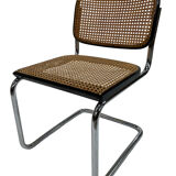 Cesca design chair b32 model in black and chrome