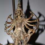 Bronze Shiva lamp.