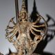 Shiva lamp in bronze.