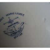 Lot of 6 flat plates earthenware Creil Montereau décor Marie Louise