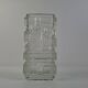 1969 Brickwork Pressed Glass Vase by Jiří Zejmon for Rudolfova Huť, Czechos