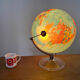 World map lamp Scan-globe Denmark vintage 1972 swivel & tiltable