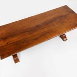 Table à manger monumentale du monastère en chêne français du XIXe siècle