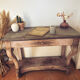 Console shabby chic Tuscan patina