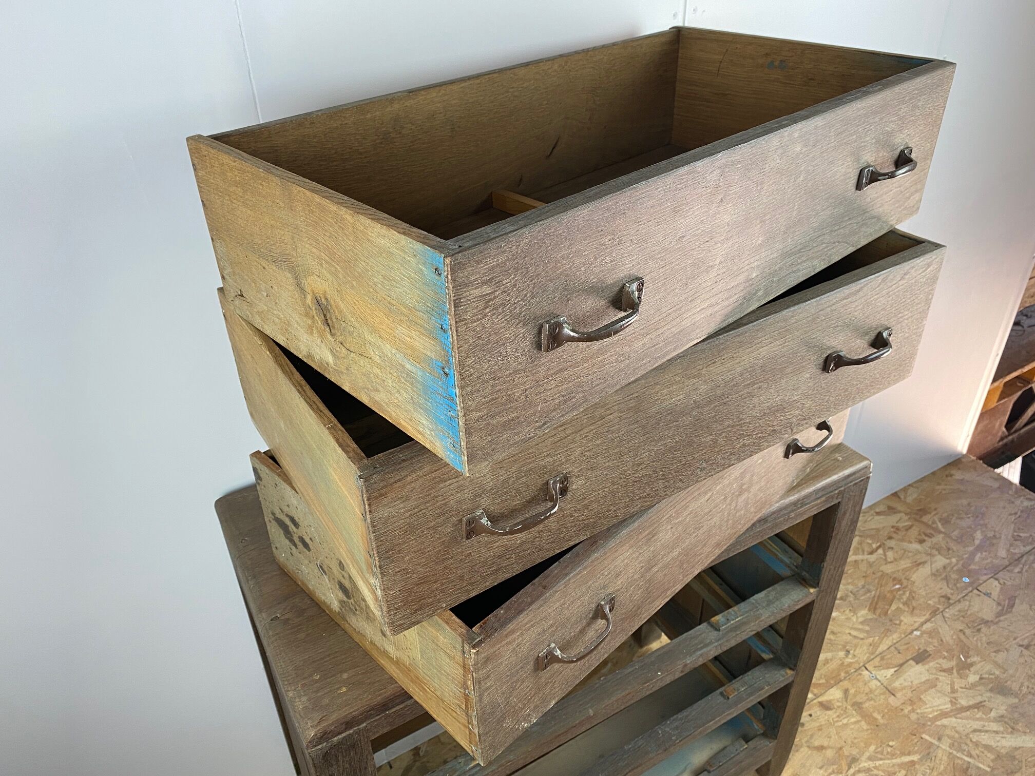 Solid oak chest of drawers 3 drawers 50s