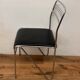 Three chrome and skai chairs from the 70s