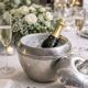 Stainless steel apple champagne bucket - Vintage - Good condition