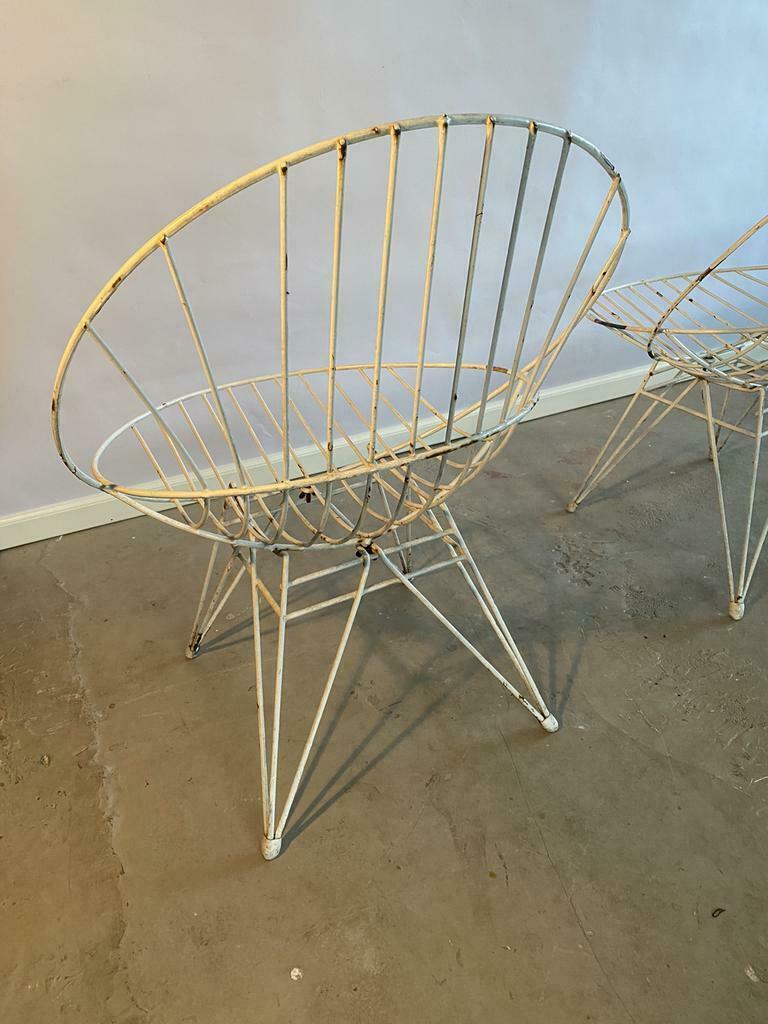 Pair of Pyramid Chairs Garden from Pastoe's "Combex" series by Cees Braakman, 1950
