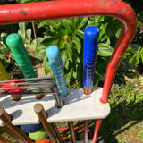 Vintage wooden croquet game