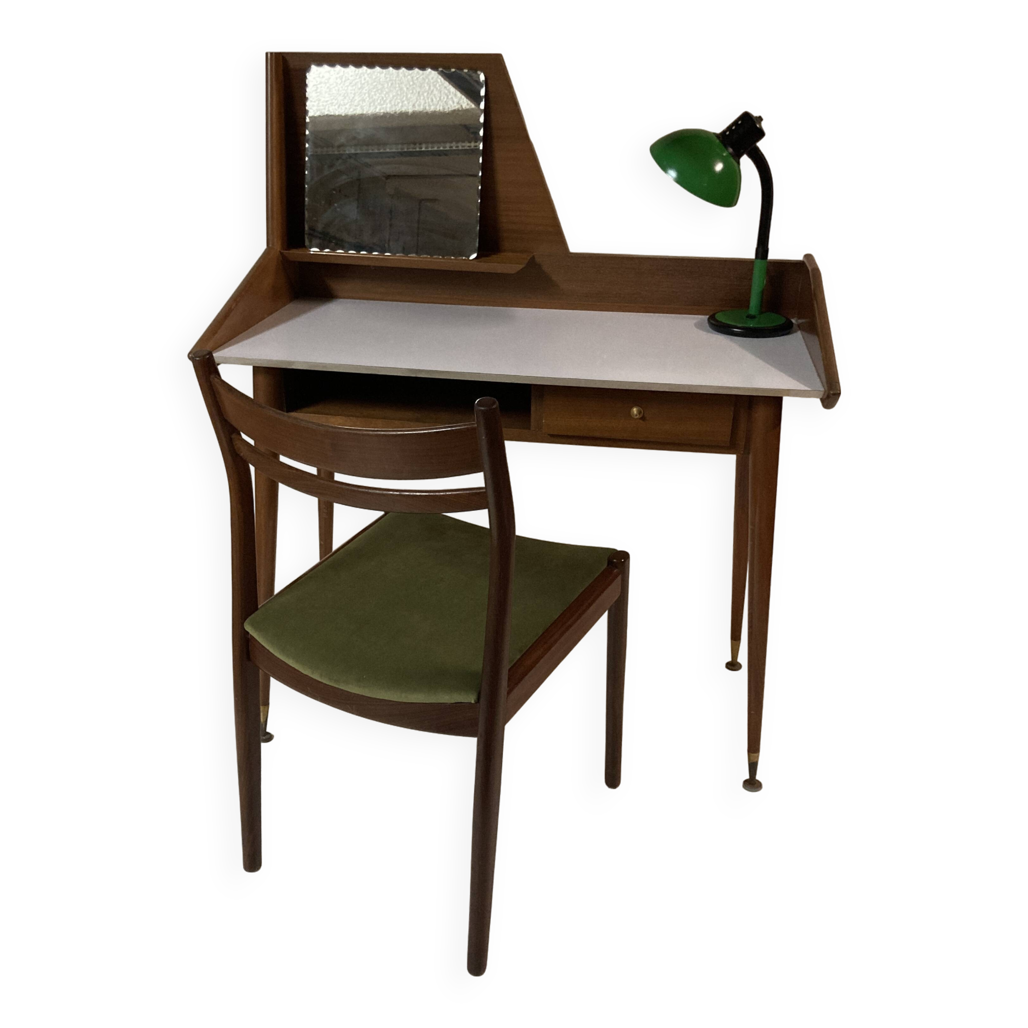 Vintage Scandinavian design teak dressing table - 1960s