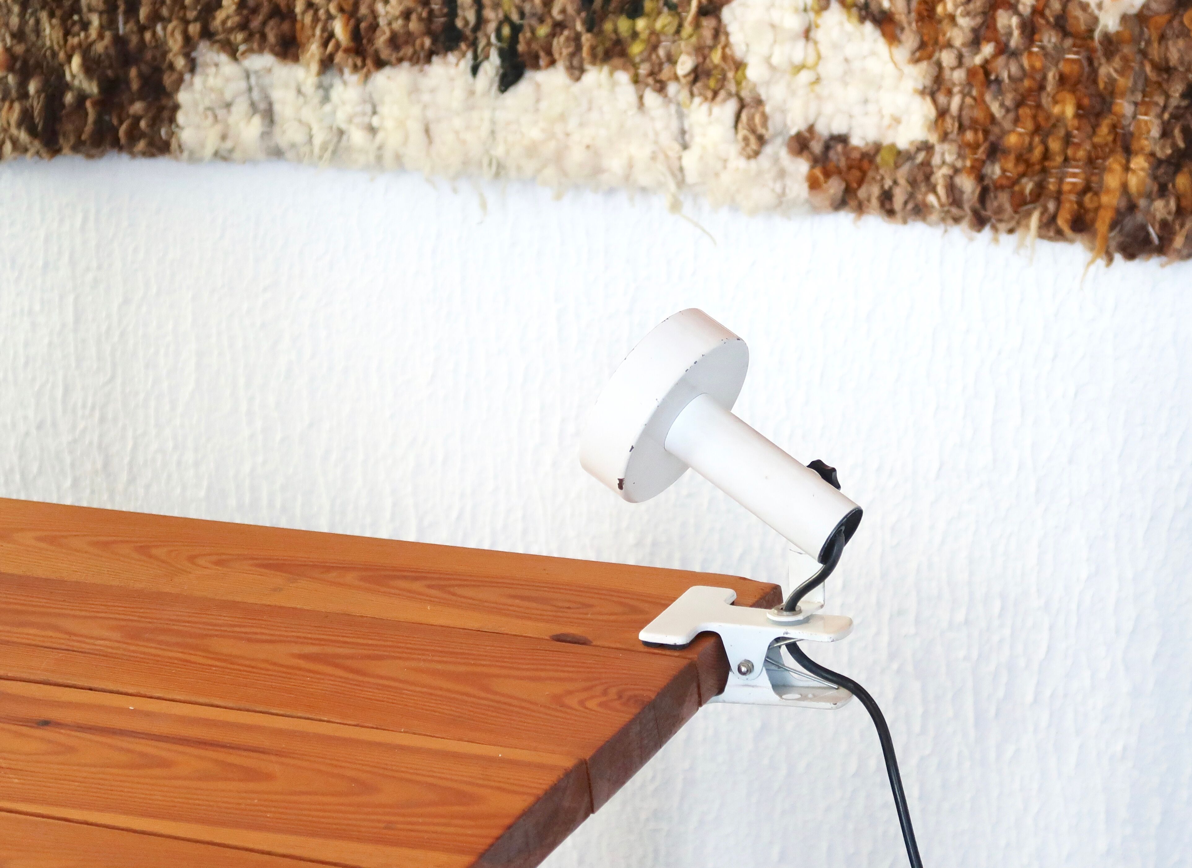 White clip spot lamp, 70s