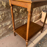 Wooden and pink marble server