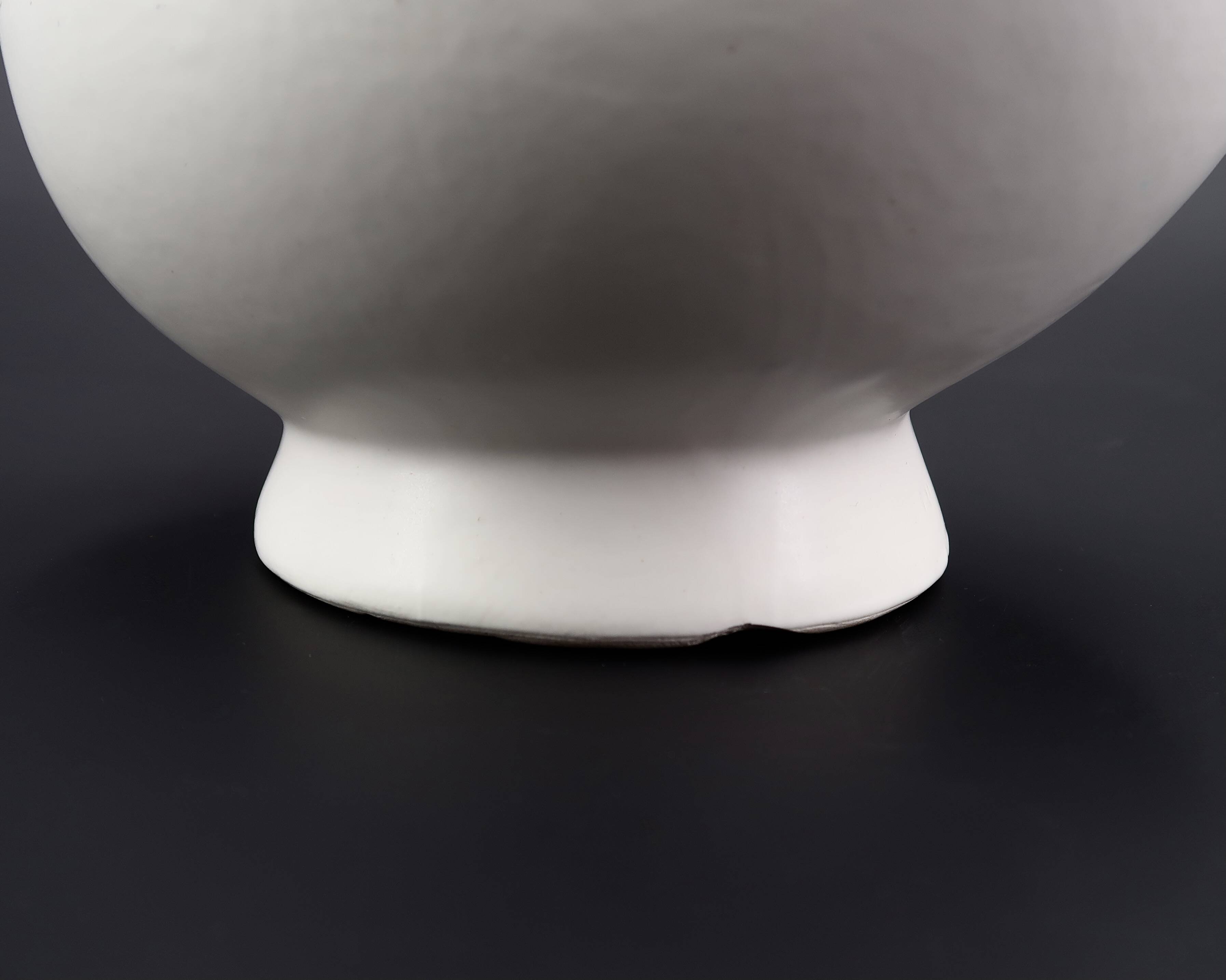 White ceramic pitcher by André Baud, Vallauris 1960s