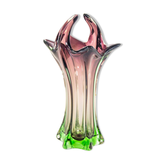 Vase of Murano Fratelli Toso vintage 60's