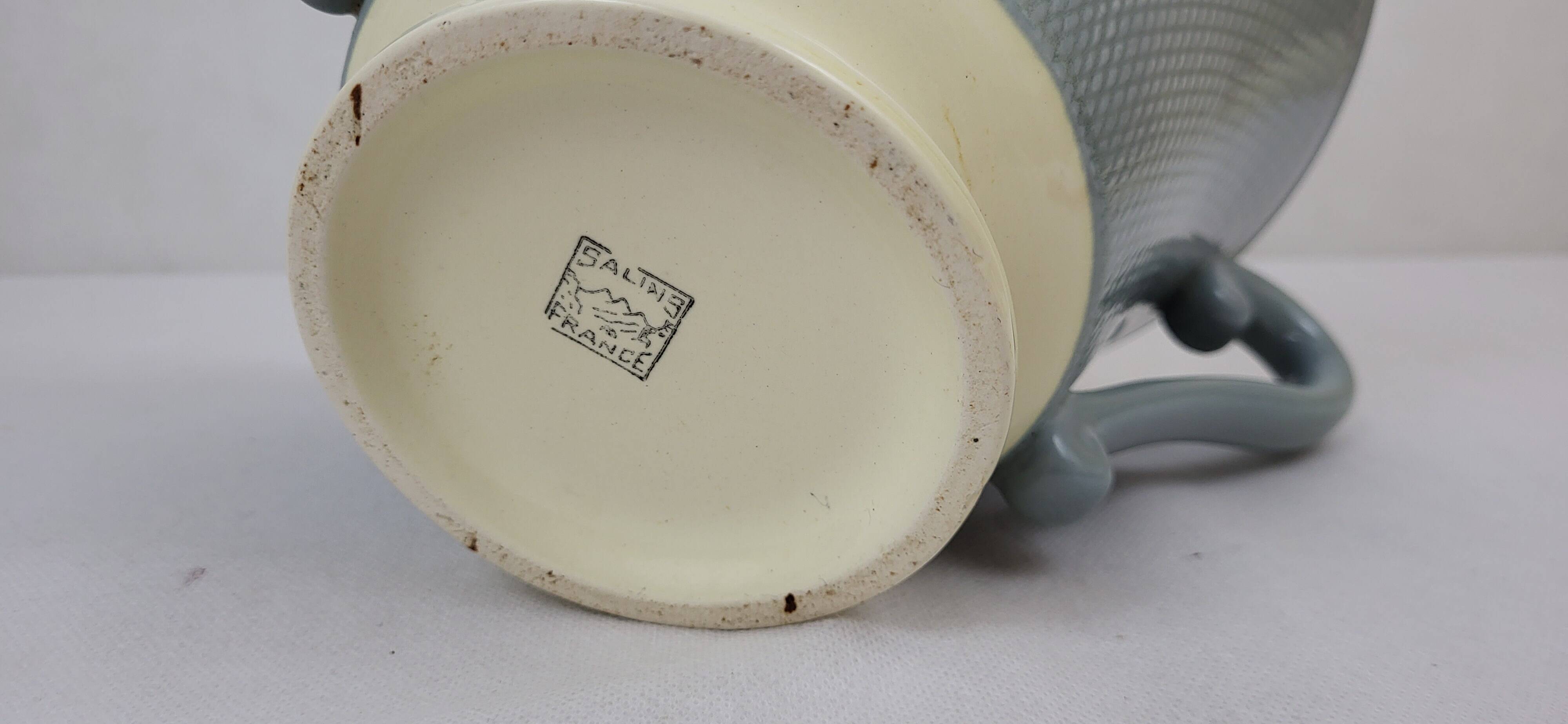 Art Deco earthenware bowl 1920-30 Salins
