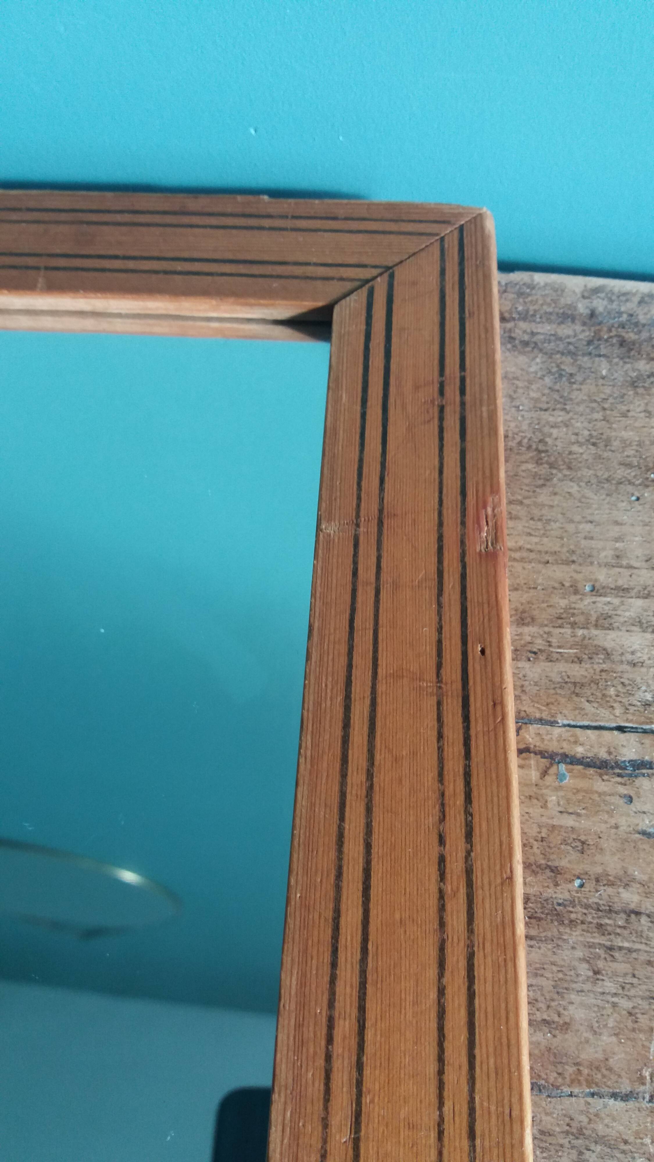 Wooden frame mirror 24 x 17.7