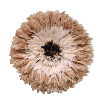 Juju hat intérieur naturel contour blanc puis beige de 50 cm
