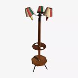 Lampadaire tablette 3 feux vintage années 50