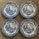 Série de 4 assiettes creuses Royal Tudor Ware England