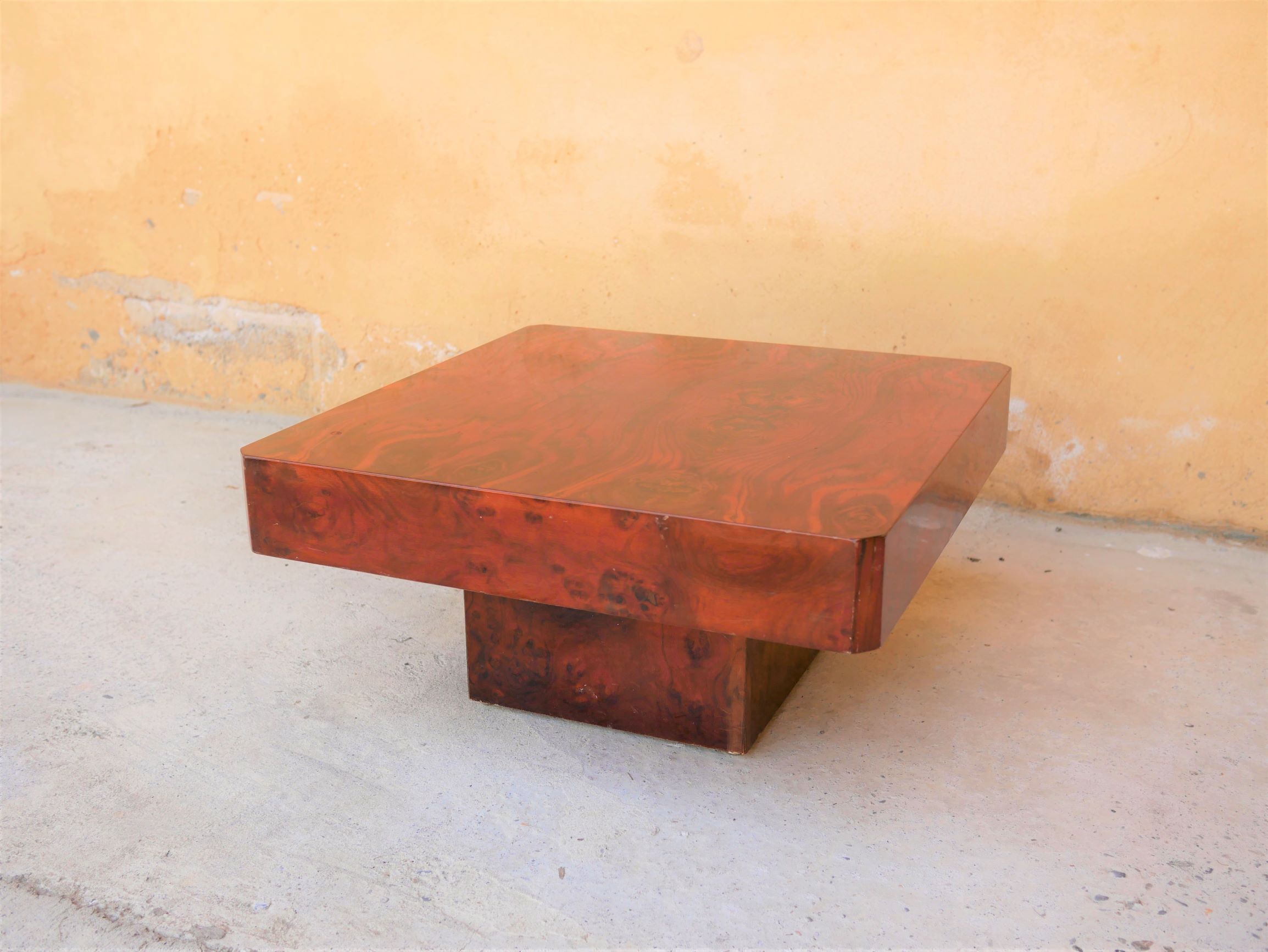 Table basse vintage en palissandre