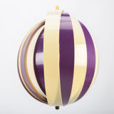 Purple white moon lamp