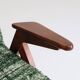 Fauteuil lounge scandinave vert au design vintage en tissu Rustiq Forest