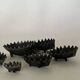 Family of 6 Metal Hedgehogs by Walter Bosse, 1950