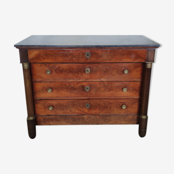 Chest of drawers empire with columns