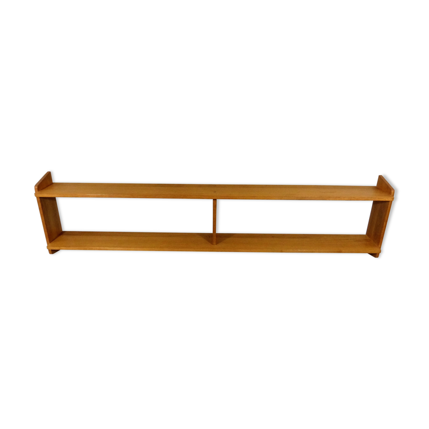 Beech wooden wall rack / book shelf, 1960’s