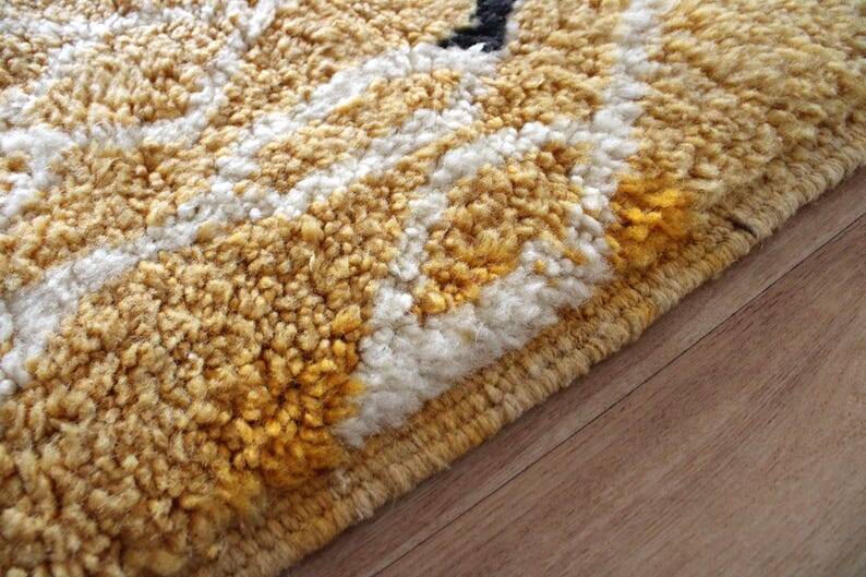 Yellow Berber rug 150/250cm