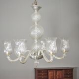 Venini ceiling lamp in Murano glass, 1950