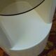 Cylindrical fiberglass bedside table from the 60s