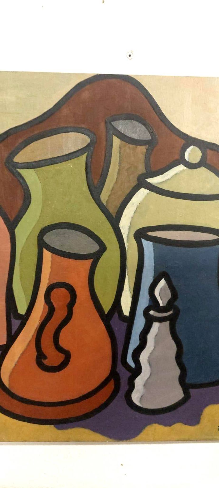 Oil painting still life Franco Prayer (1924) 60x50 cm