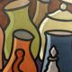 Oil painting still life Franco Prayer (1924) 60x50 cm