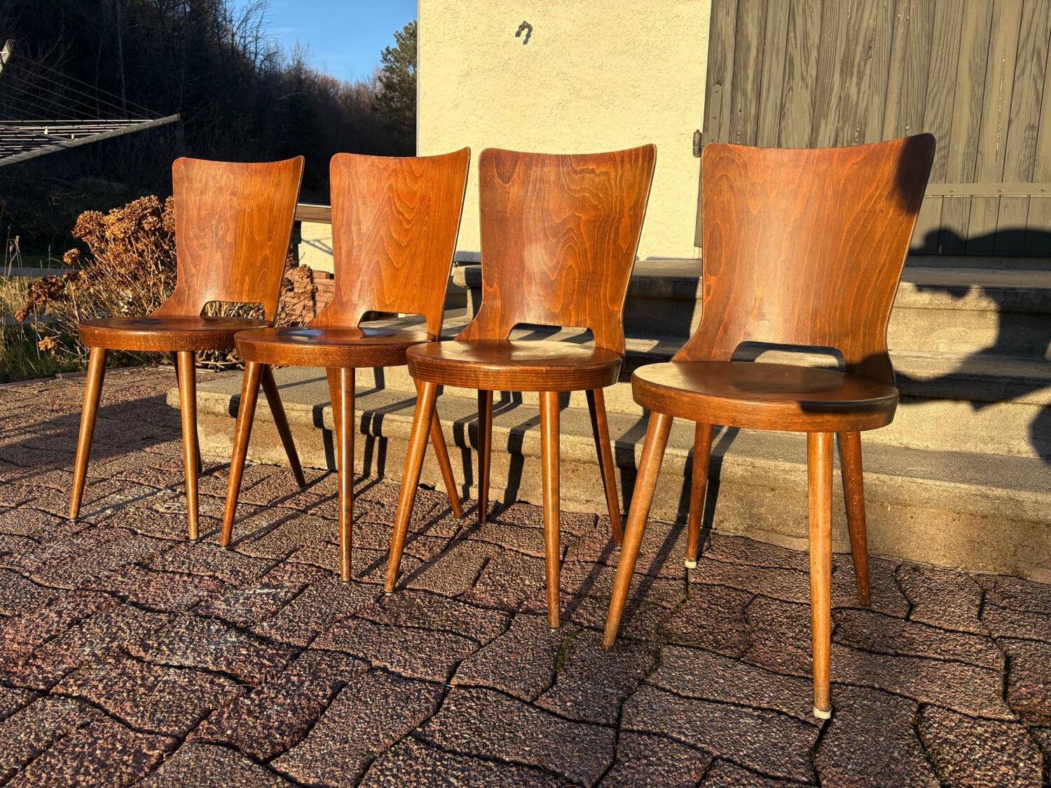 Set of 6 Baumann bistro chairs