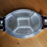 Durinox art deco mirror aperitif tray