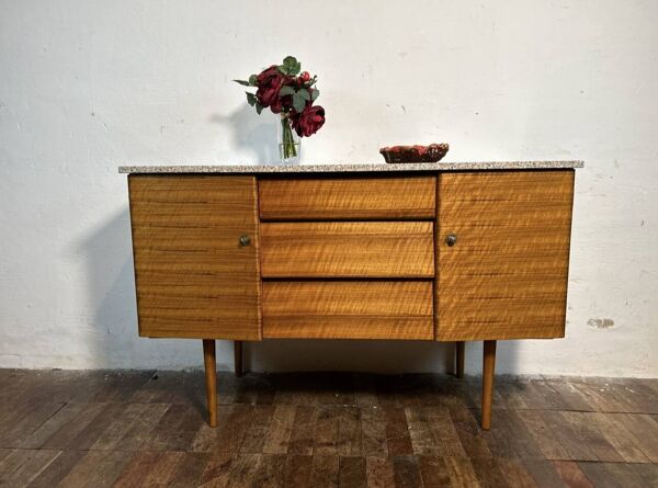 Enfilade vintage rétro vintage en teck par Beautility 1960