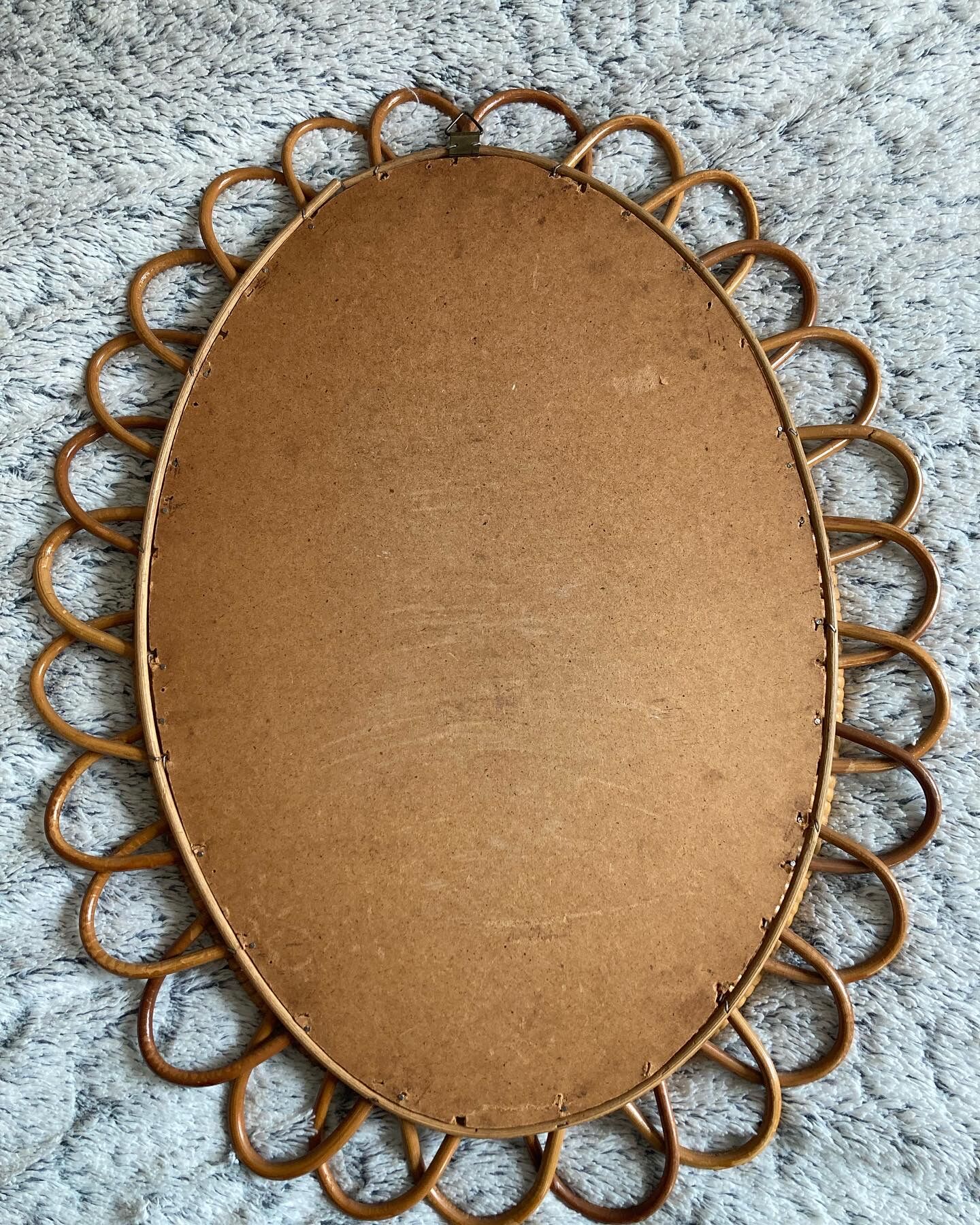 Rattan mirror