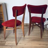 2 red chairs