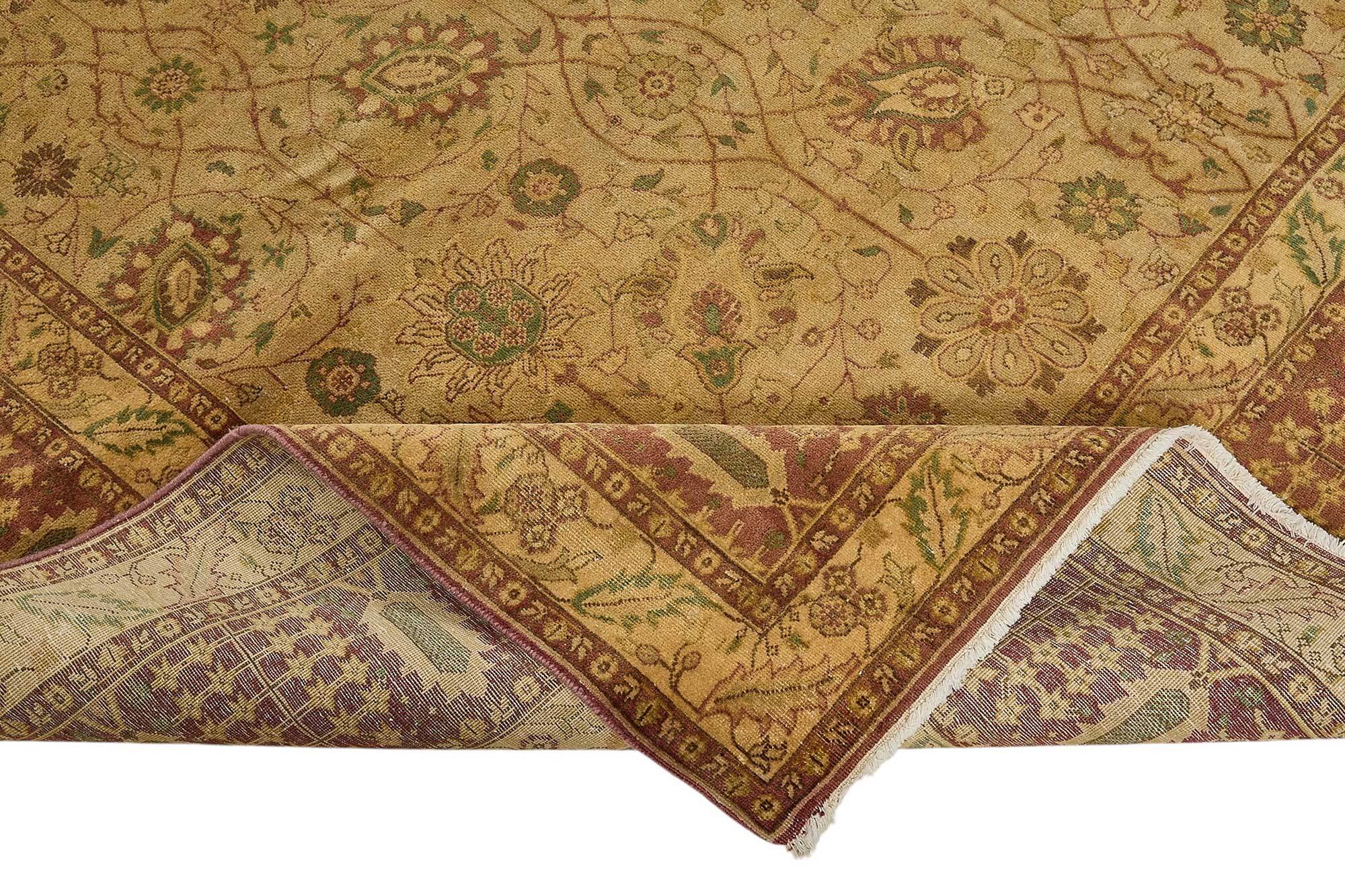 Turkish Handknotted Wool Oushak Rug 275 cm x 366 cm