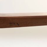 Banc de monastère extra-long en bois d'orme massif, vers 1850